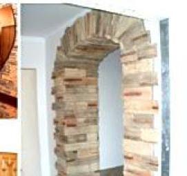 Отделка арки мозаикой - вариант 3