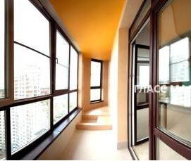 Отделка балкона алюминиевым профилем - тип 3