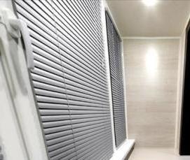 Отделка балкона алюминиевым профилем - тип 2