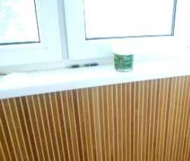 Отделка балкона бамбуком - модель 2