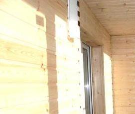 Отделка балкона деревянной вагонкой - тип 3