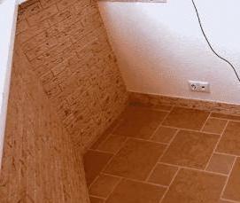 Отделка балкона гипсовой плиткой - тип 1