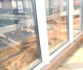 Отделка балкона гипсовой плиткой - тип 4