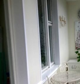 Отделка балкона гипсовым камнем - вариант 4