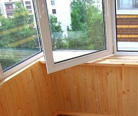 Отделка балкона ЛДСП - тип 1