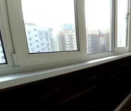 Отделка балкона утеплителем - тип 2