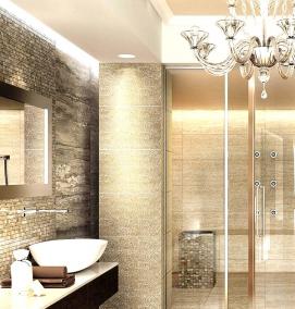 Отделка ванной комнаты керамогранитом - тип 2