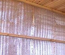 Пароизоляция для бани внутри - вариант 1