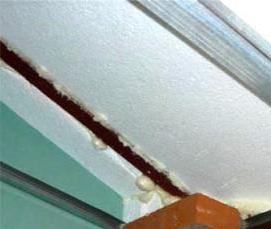 Пенопласт на деревянный потолок - модель 4