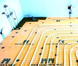 Пенопласт под теплый пол - модель 1