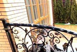 Перила для балкона художественная ковка - модель 2