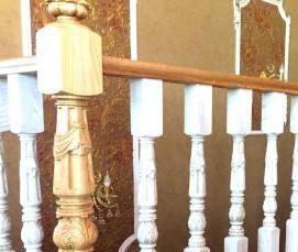 Перила из дуба - модель 2