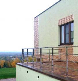 Перила из нержавеющей стали для крыльца - тип 1