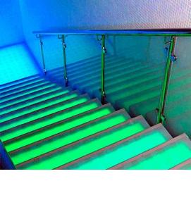 Перила с подсветкой - модель 1