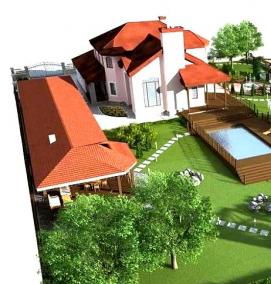 Планировка участка под огород - вариант 1