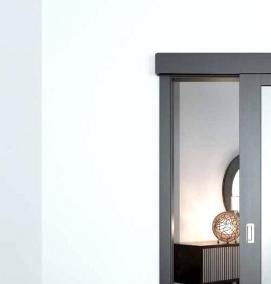 Пластиковые двери купе межкомнатные - тип 4