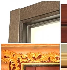 Пластиковые наличники на двери - тип 4