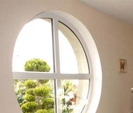 Пластиковые окна круглой формы - вариант 1