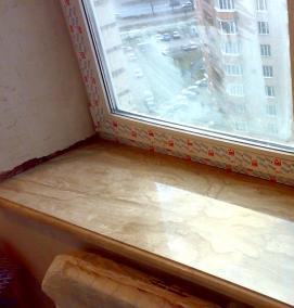 Подоконник из плитки - модель 3