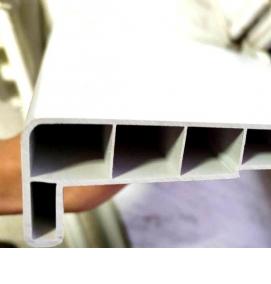 Подоконник пвх белый - модель 4