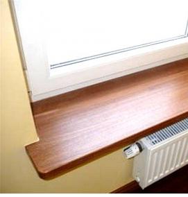 Подоконник пвх под дерево - тип 3