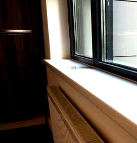 Подоконники черные матовые - вариант 3