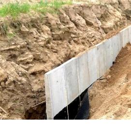 Подпорная стенка из ФБС - тип 3