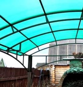 Поликарбонат зеленого цвета - вариант 1