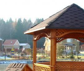 Полуоткрытые беседки для дачи - модель 2