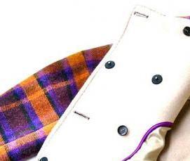 Пошив штор косой бейкой - модель 3