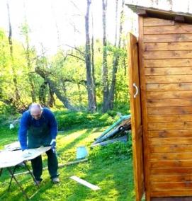 Построить туалет с хозблоком - модель 3