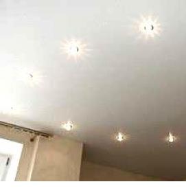 Потолочные светильники встроенные в потолок - тип 3