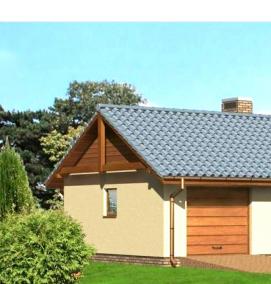 Проекты каркасных гаражей под ключ - модель 1