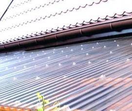 Профилированный поликарбонат прозрачный - тип 1