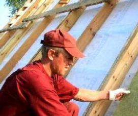 Проклейка стыков пароизоляции - вариант 4