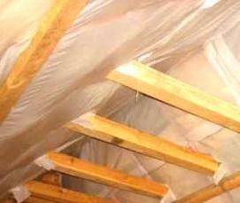 Проклейка стыков пароизоляции - вариант 3