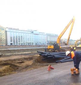 Прокол грунта под дорогой - вариант 2