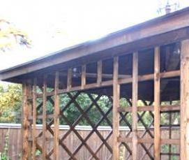 Простая недорогая беседка для дачи - модель 2