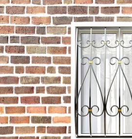 Прозрачные решетки на окна - вариант 1