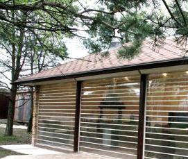 Прозрачные роллеты для террасы - тип 1