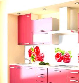 Прозрачный фартук для кухни из пластика - тип 4