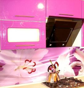 Прозрачный фартук для кухни из пластика - тип 3