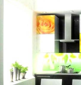 Прозрачный фартук для кухни из пластика - тип 2