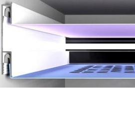 Прозрачный п образный профиль - модель 3