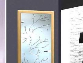 раздвижная стеклянная дверь межкомнатная одностворчатая - модель 3