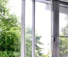 раздвижные алюминиевые окна на лоджию - модель 1