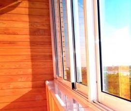 раздвижные алюминиевые окна на лоджию - модель 4