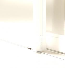 раздвижные двери без нижней направляющей - модель 1