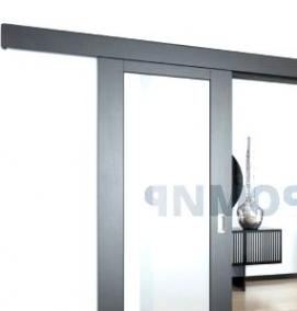 раздвижные двери без нижней направляющей - модель 3