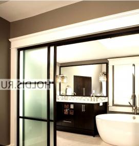 раздвижные двери в ванную комнату - модель 2